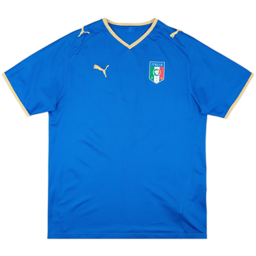 2007-08 Italy Basic Home Shirt - 9/10 - (L)
