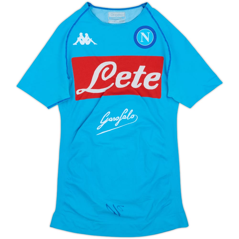 2016-17 Napoli Player Issue Signed Training Shirt - 9/10 - (4XL)