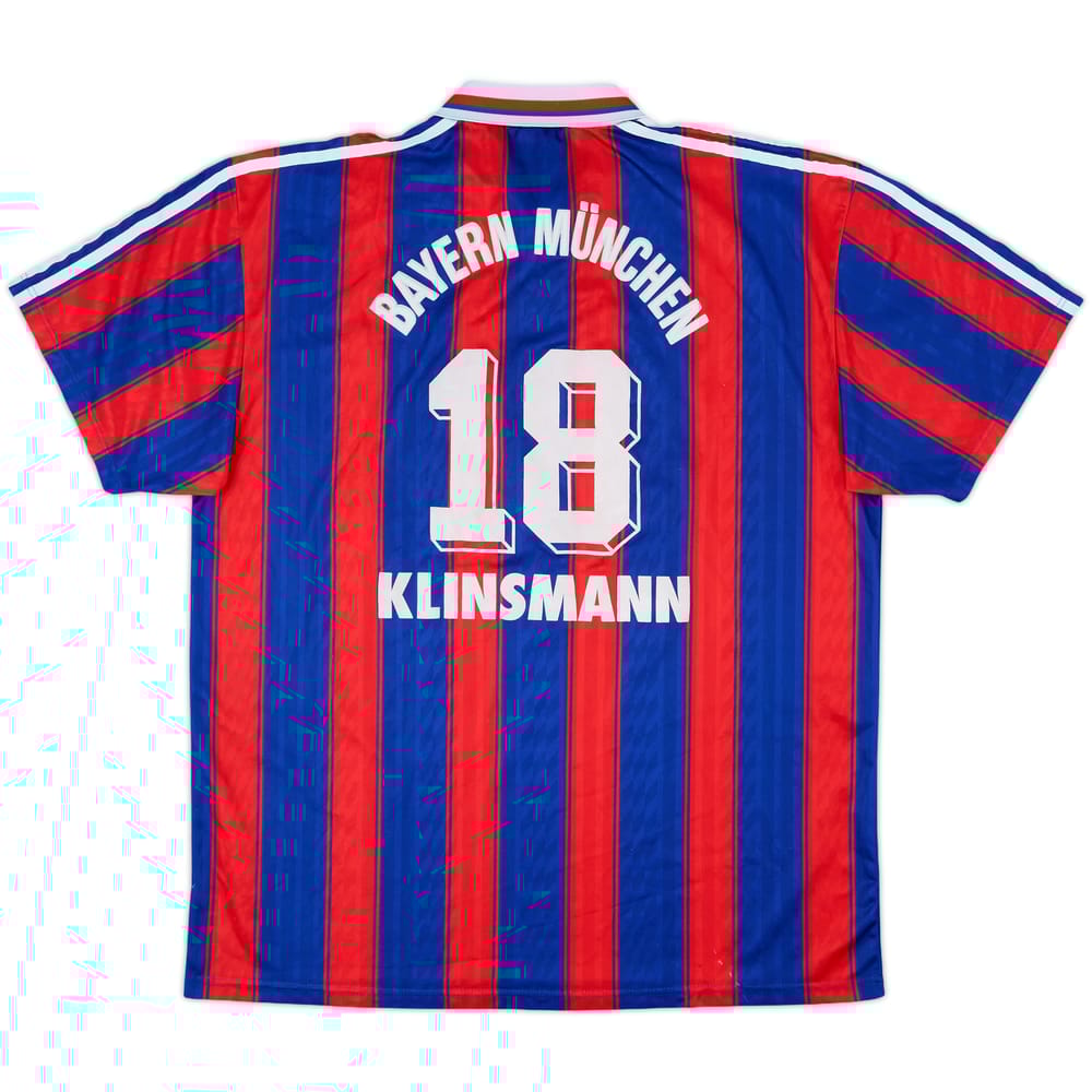 1995-97 Bayern Munich Home Shirt Klinsmann #18 - 6/10 - (XL)
