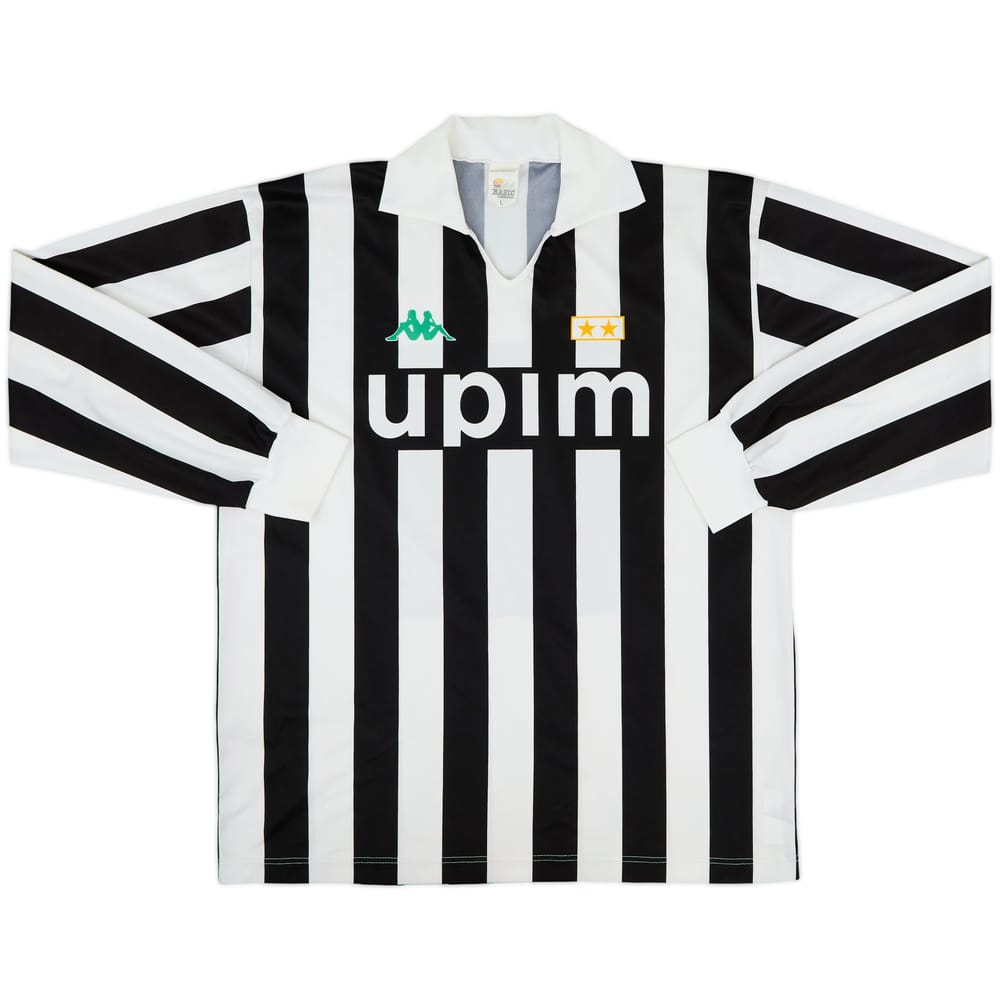 1990-91 Juventus Basic Home L/S Shirt #11 - 5/10 - (L)