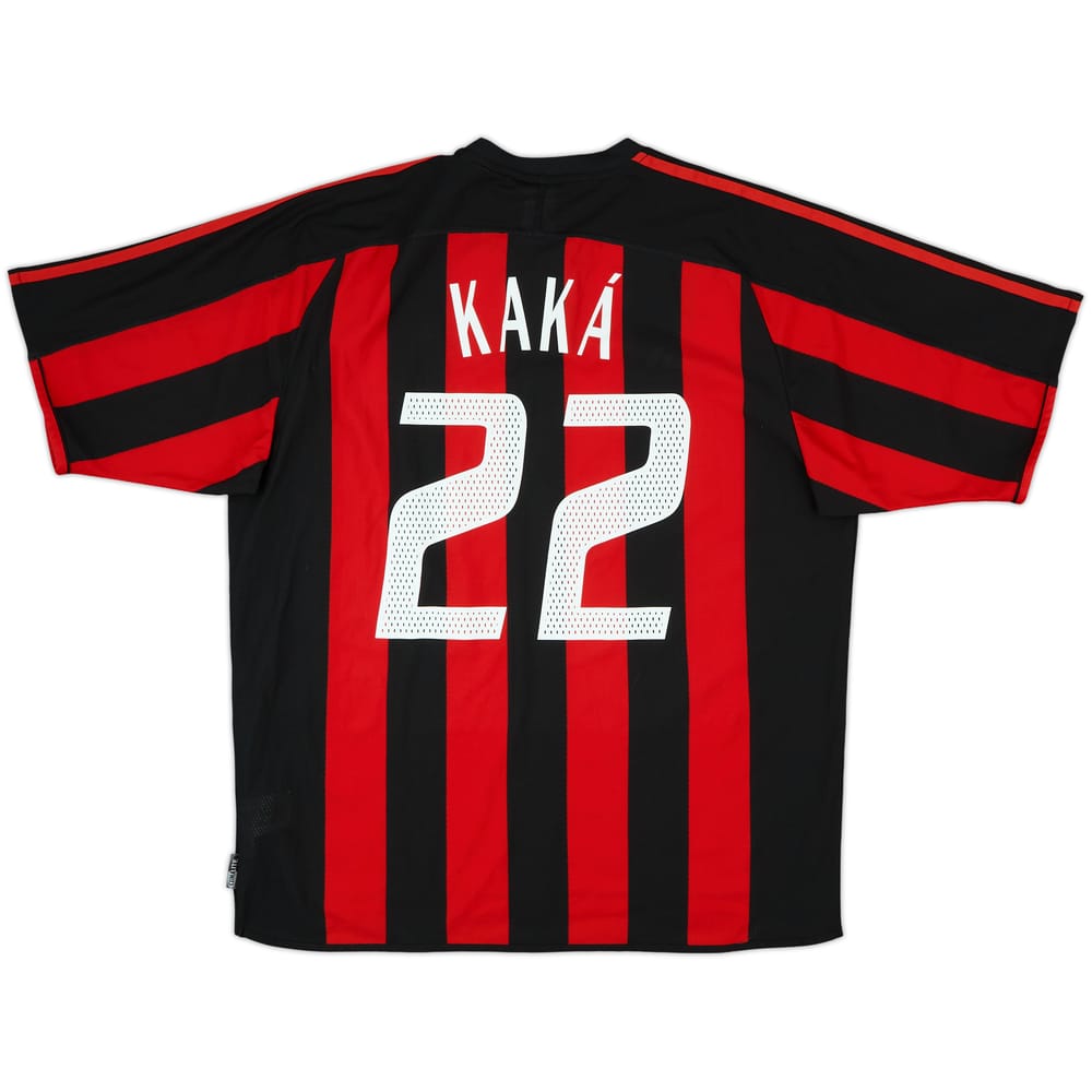 2003-04 AC Milan Home Shirt Kaka #22 - 9/10 - (XL)