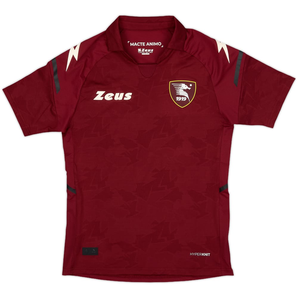 2021-22 Salernitana Squad Signed Home Shirt - 9/10 - (S)