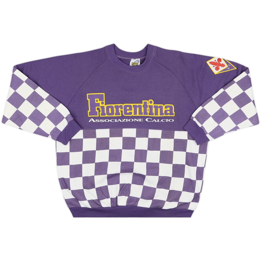 1990-91 Fiorentina Le Felpe Dei Grandi Club Sweat Top - 8/10 - (L)