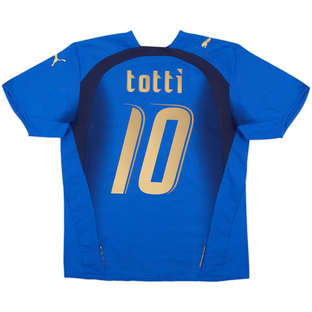 2006 Italy Home Shirt Totti #10 - 6/10 - (M)