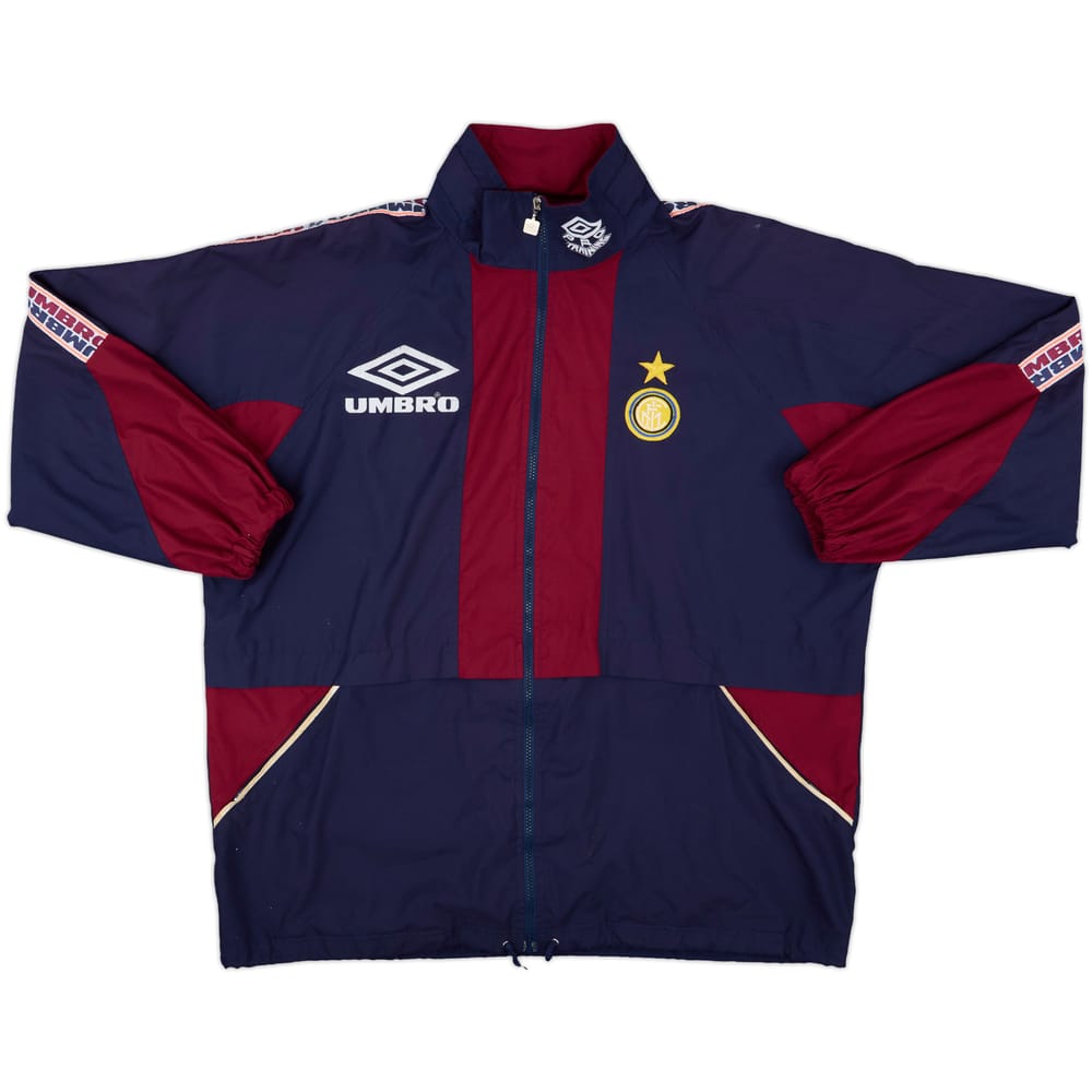 1997-98 Inter Milan Umbro Hooded Rain Jacket - 7/10 - (L)