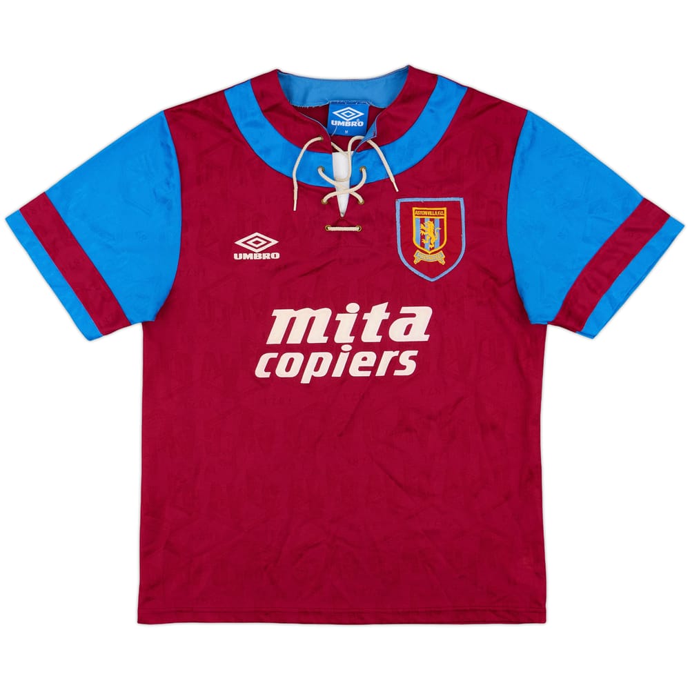 1992-93 Aston Villa Home Shirt - 9/10 - (M)