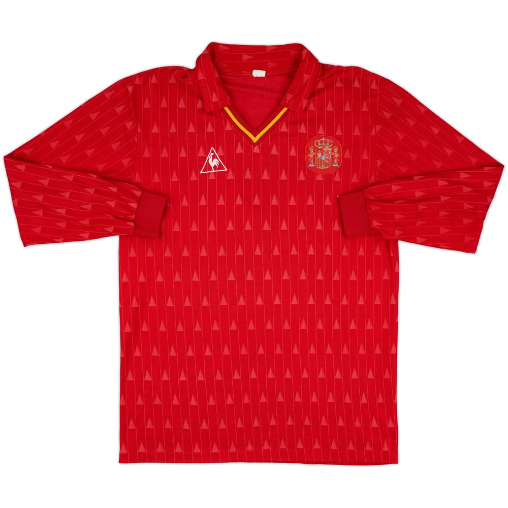 1988-90 Spain Match Issue Home L/S Shirt #17