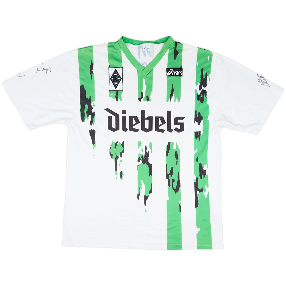 1994-95 Borussia Monchengladbach Match Issue Squad Signed Home Shirt #6
