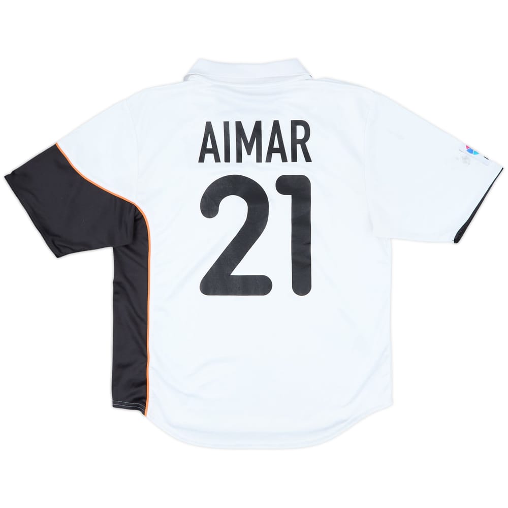 2001-02 Valencia Home Shirt Aimar #21 - 6/10 - (L)