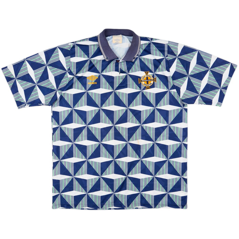 1990-92 Northern Ireland Away Shirt - 10/10 - (XL)