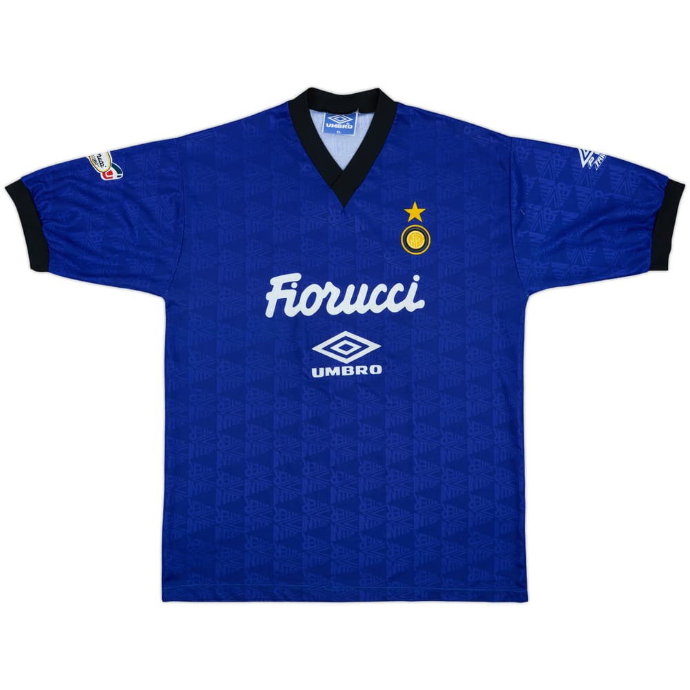 1992-93 Inter Milan Umbro Training Shirt - 9/10 - (XL)