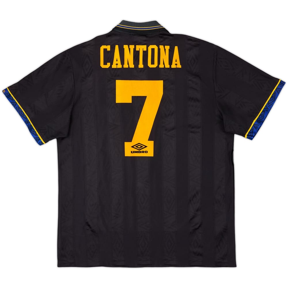 1993-95 Manchester United Away Shirt Cantona #7 - 7/10 - (XL)