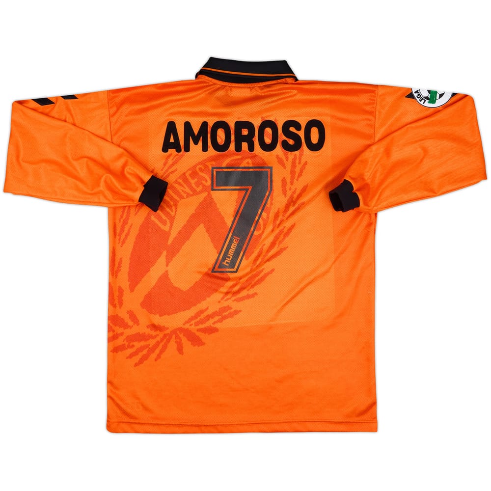 1997-98 Udinese Match Issue Third L/S Shirt Amoroso #7
