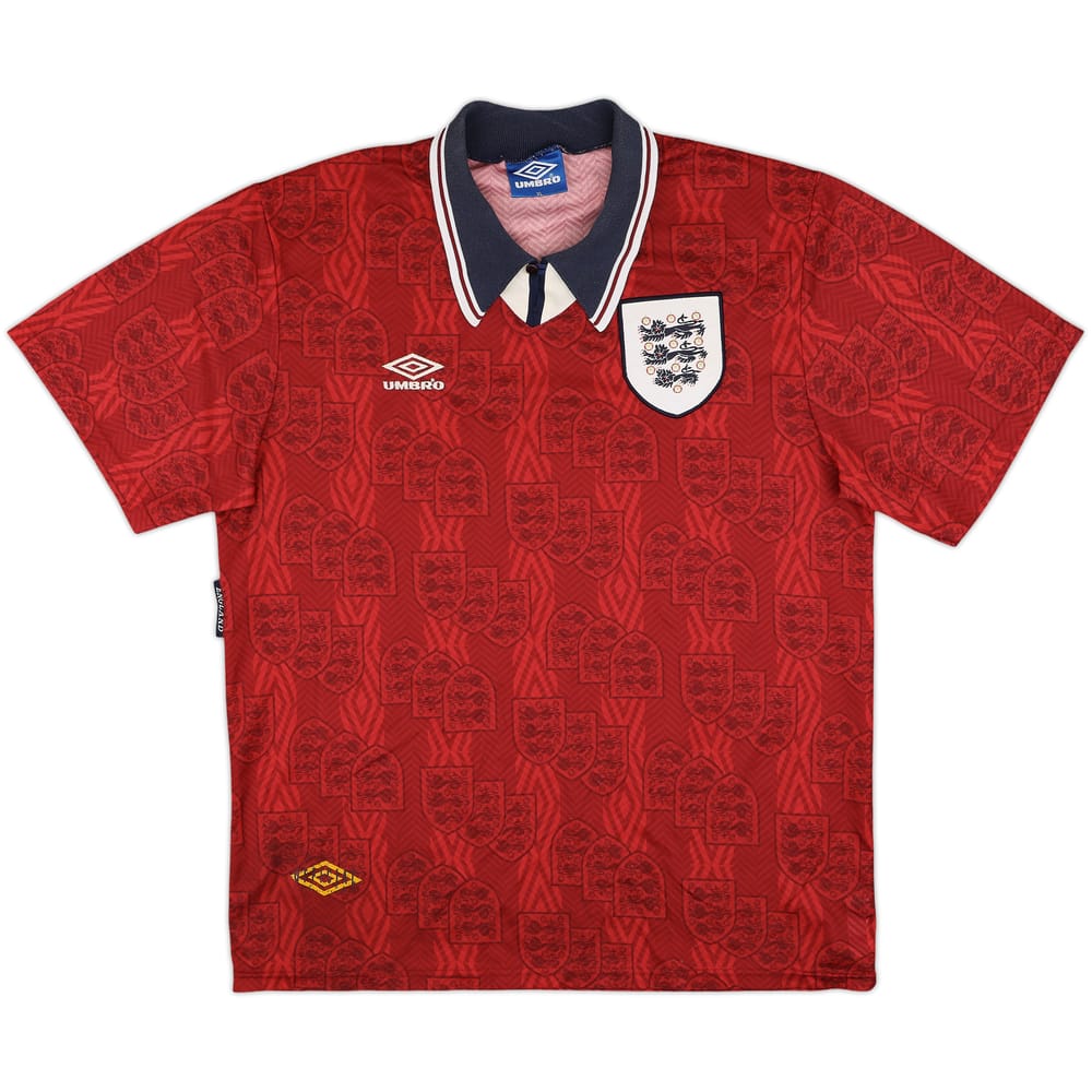 1993-95 England Away Shirt - 8/10 - (XL)