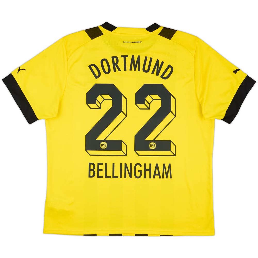 2022-23 Dortmund Home Shirt Bellingham #22 - 9/10 - (XL)