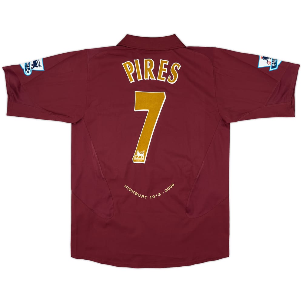 2005-06 Arsenal Home Shirt Pires #7 - 10/10 - (L)