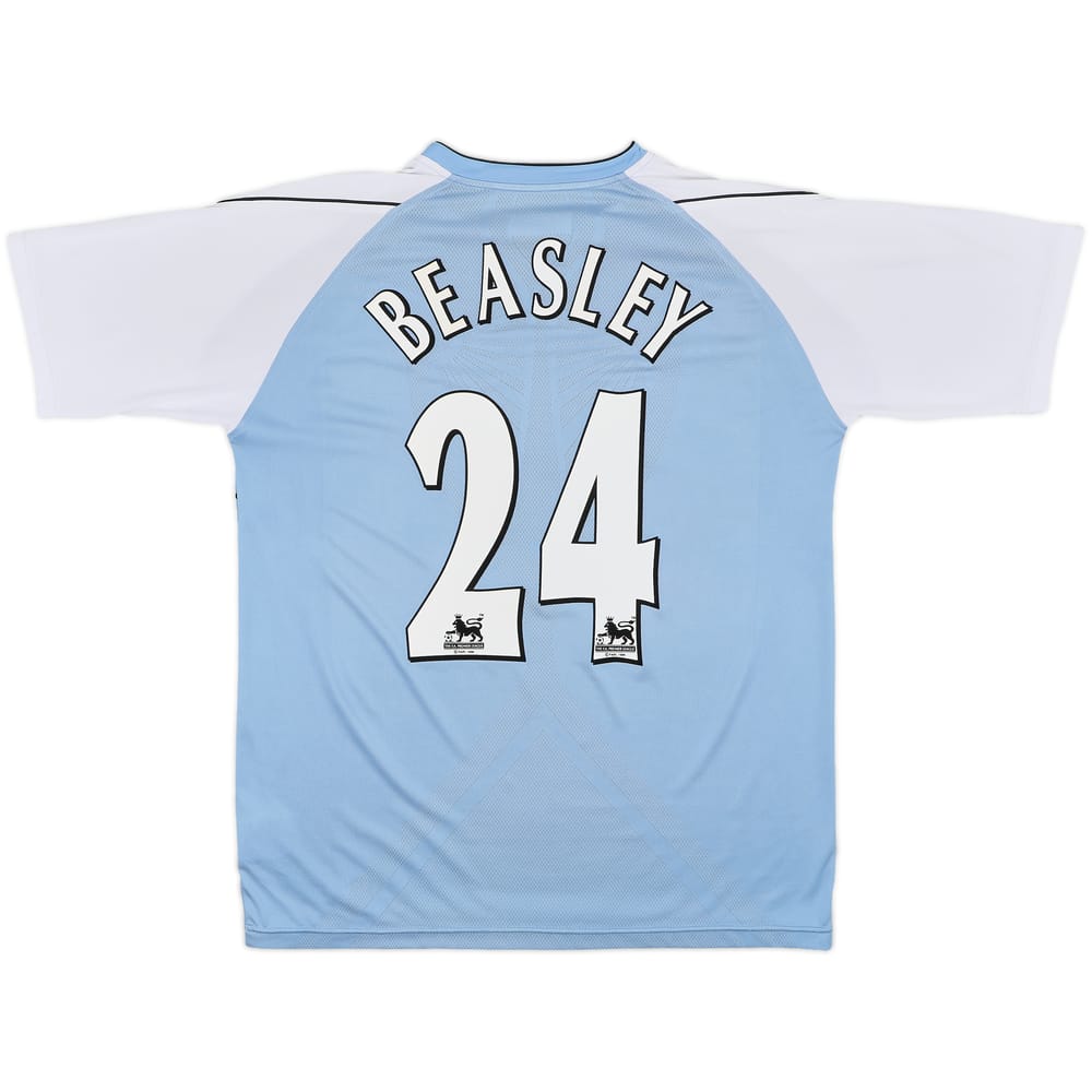 2006-07 Manchester City Home Shirt Beasley #24 - 8/10 - (L)