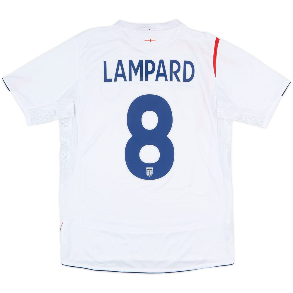 2005-07 England Home Shirt Lampard #8 - 6/10 - (M)