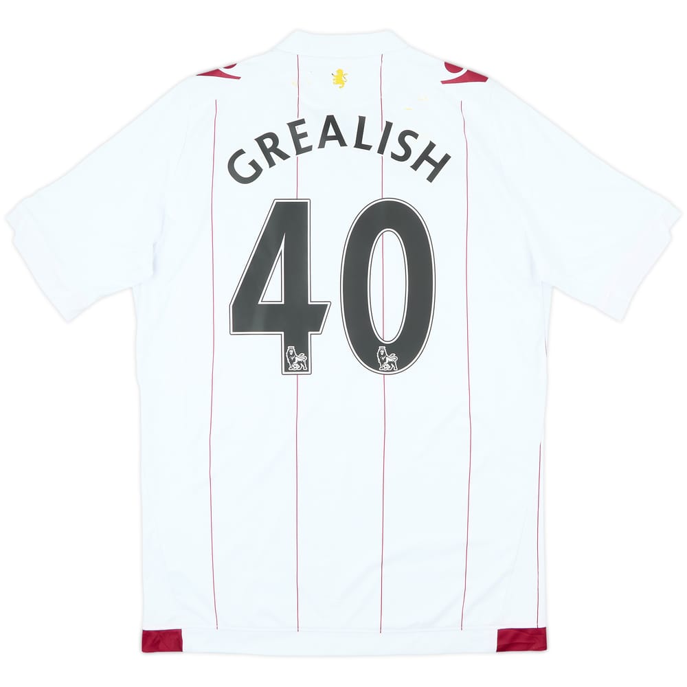 2014-15 Aston Villa Away Shirt Grealish #40 - 6/10 - (L)