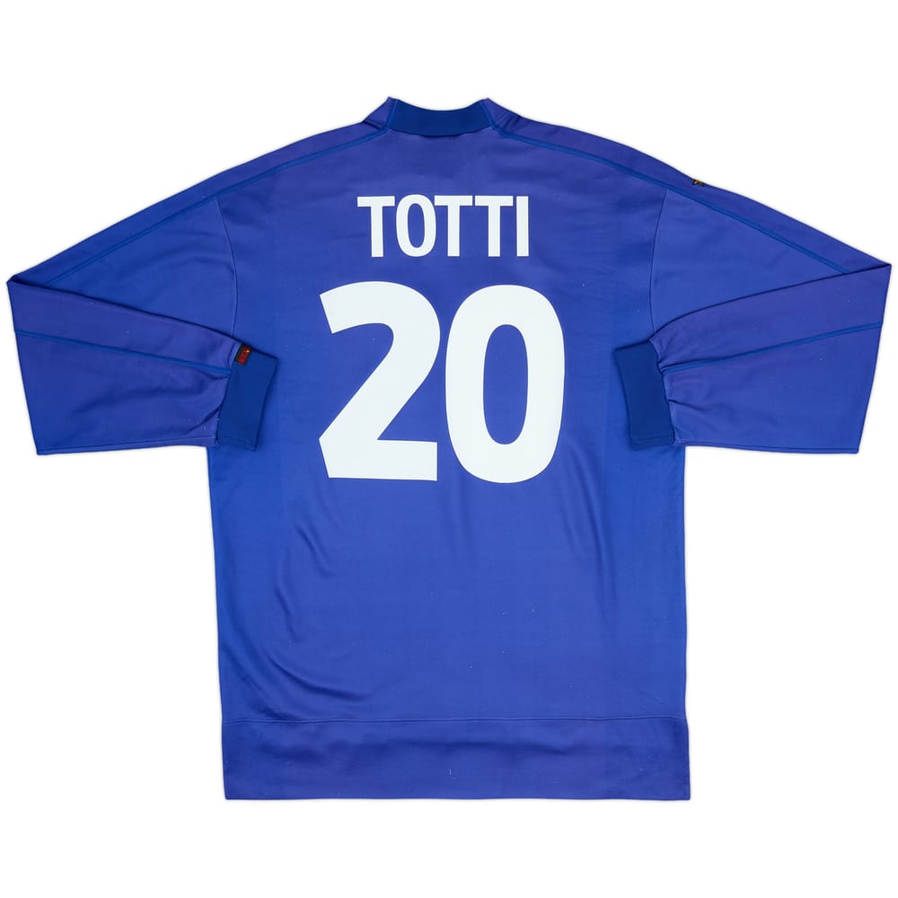 1998-99 Italy Home L/S Shirt Totti #20 - 7/10 - (XL)