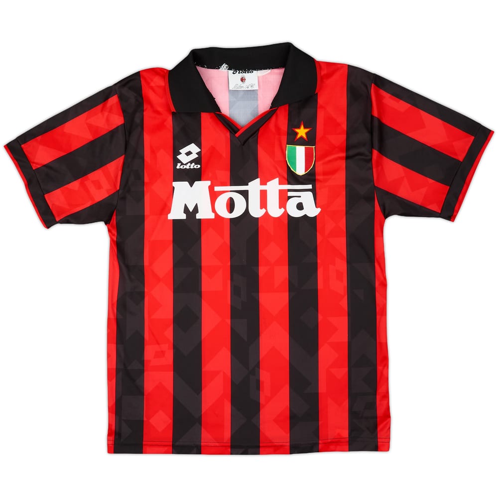 1992-93 AC Milan Home Shirt - 8/10 - (M)