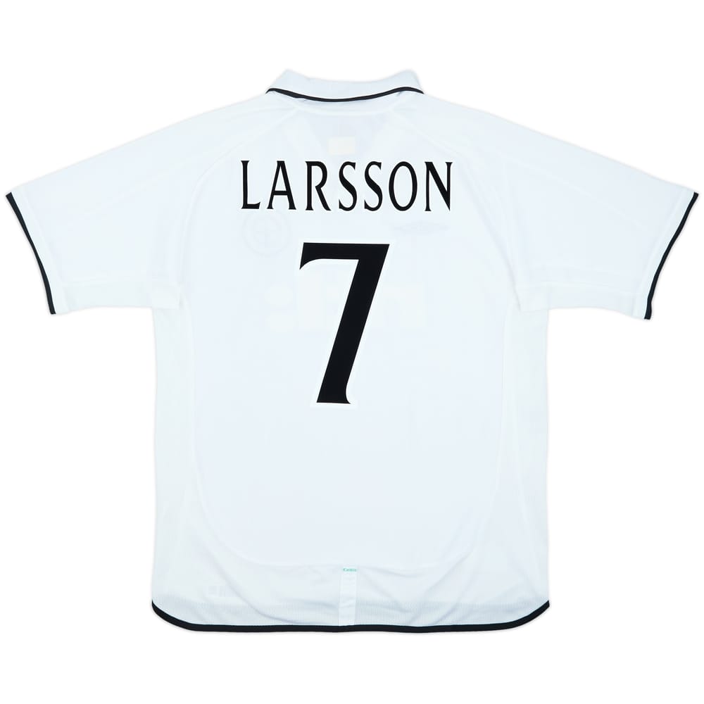 2001-02 Celtic Away Shirt Larsson #7 - 9/10 - (L)