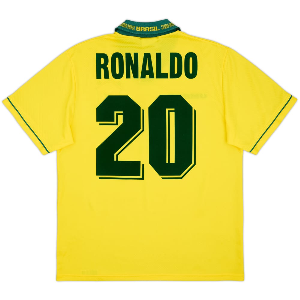 1993-94 Brazil Home Shirt Ronaldo #20 - 8/10 - (L)