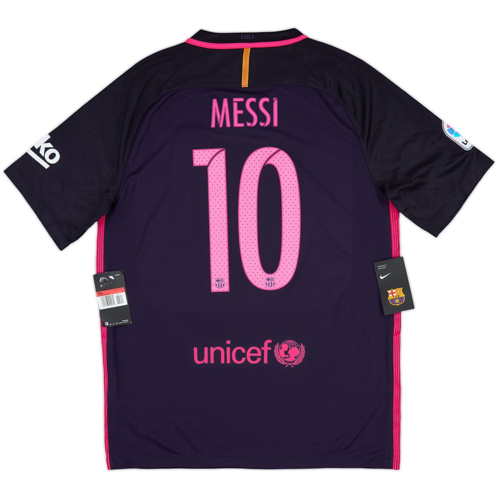 2016-17 Barcelona Away Shirt Messi #10 (L)