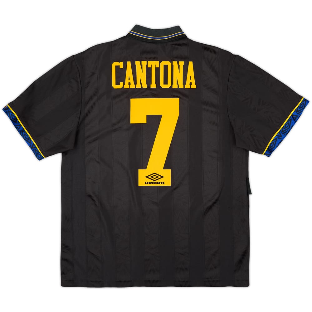 1993-95 Manchester United Away Shirt Cantona #7 - 8/10 - (L)