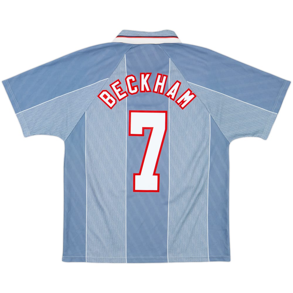 1996-97 England Away Shirt Beckham #7 - 9/10 - (L)