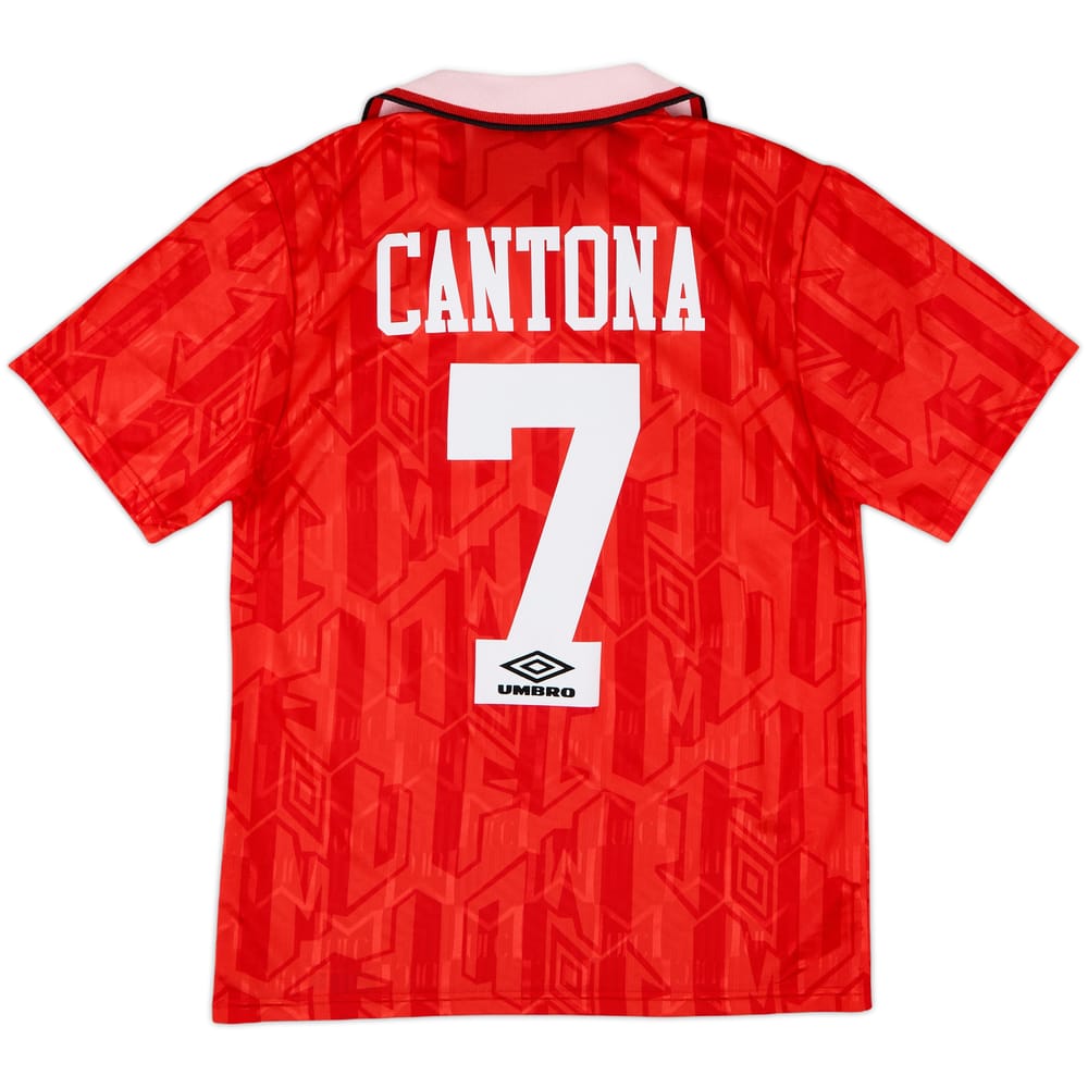 1992-94 Manchester United Home Shirt Cantona #7 - 8/10 - (S)