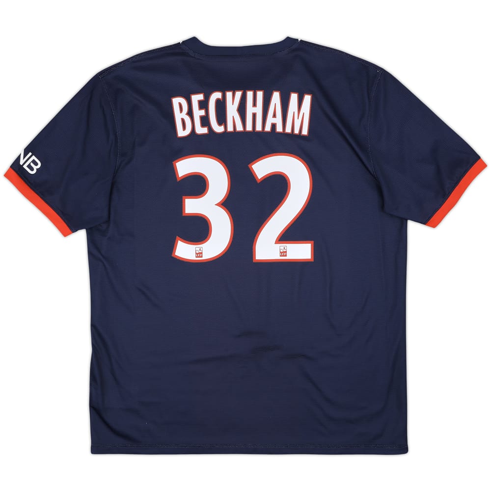 2013-14 Paris Saint-Germain Home Shirt Beckham #32 - 8/10 - (XL)
