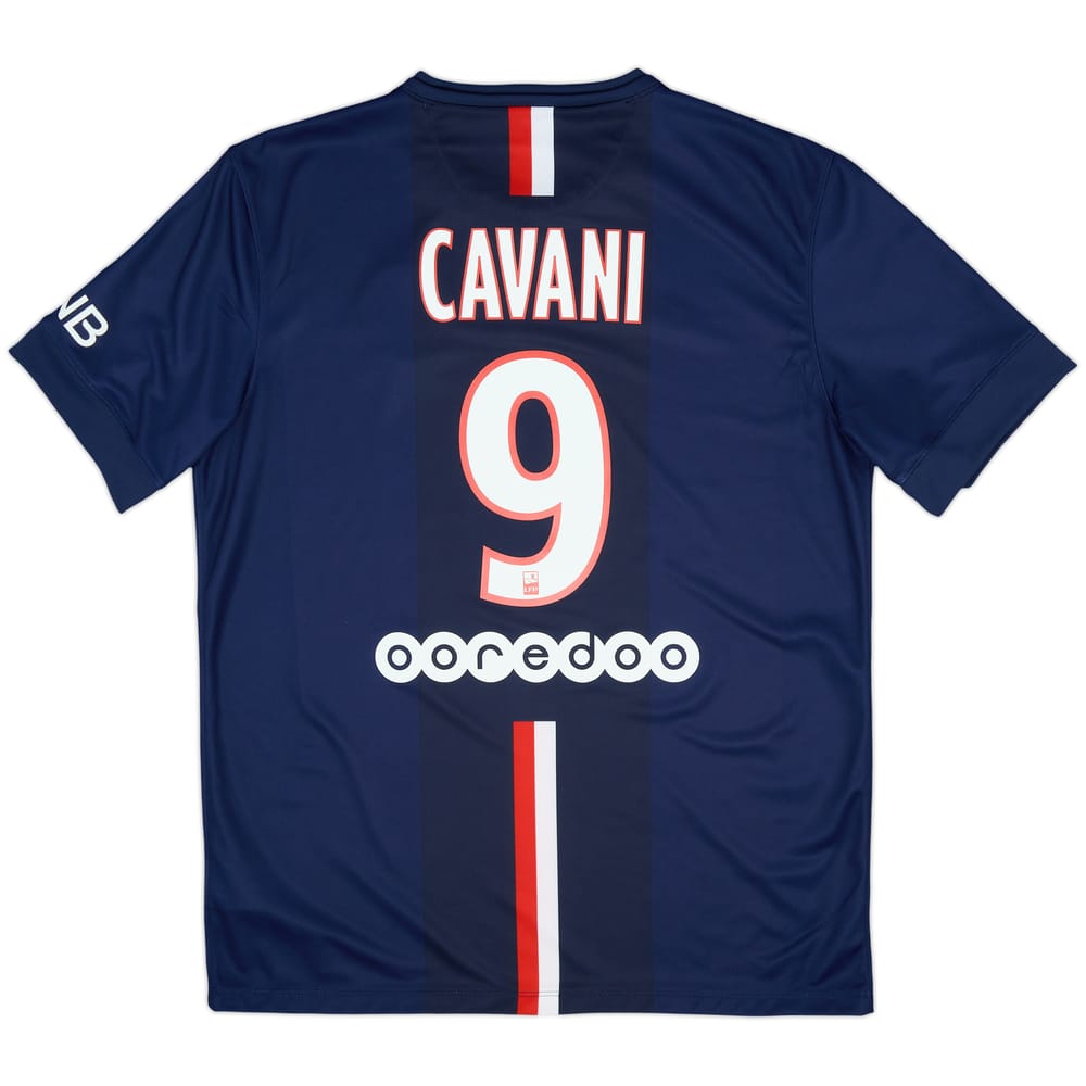 2014-15 Paris Saint-Germain Home Shirt Cavani #9 - 10/10 - (L)