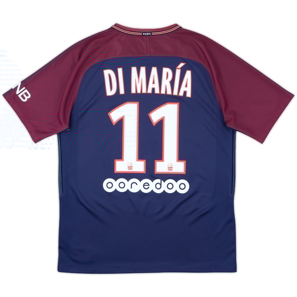 2017-18 Paris Saint-Germain Home Shirt Di Maria #11 - 8/10 - (M)