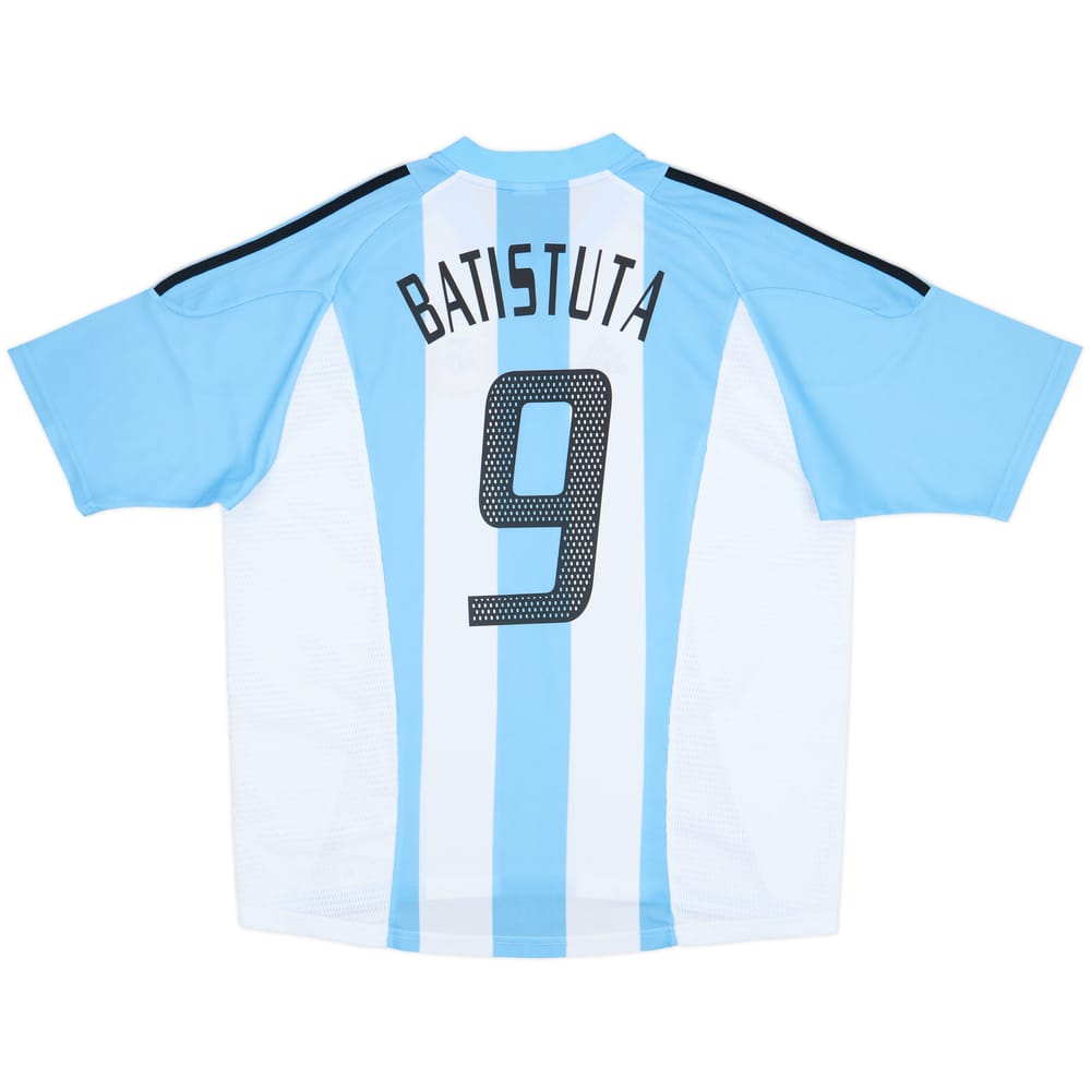 2002-04 Argentina Home Shirt Batistuta #9 - 9/10 - (XL)