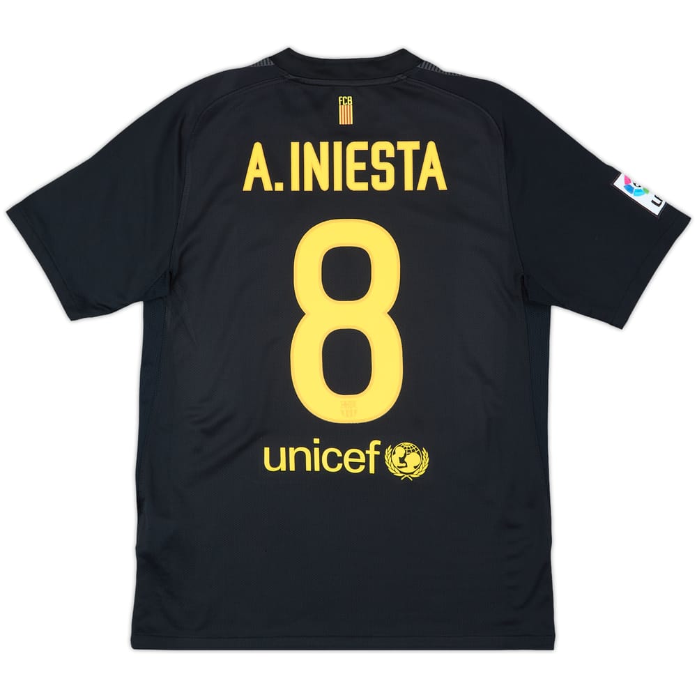 2011-12 Barcelona Away Shirt A.Iniesta #8 - 10/10 - (M)