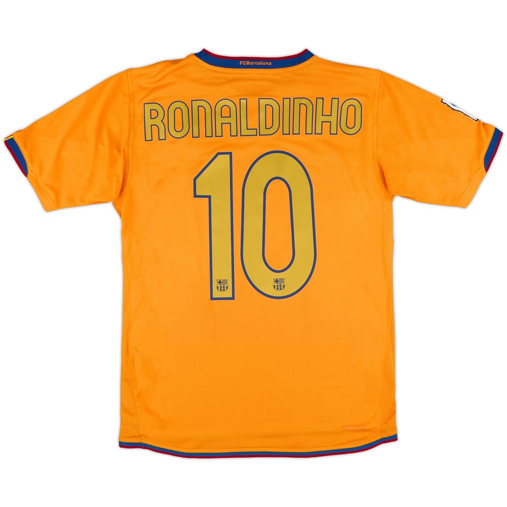 2006-08 Barcelona Away Shirt Ronaldinho #10 - 9/10 - (S)