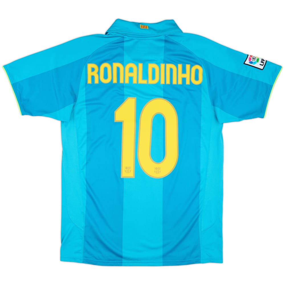 2007-09 Barcelona Away Shirt Ronaldinho #10 - 10/10 - (M)