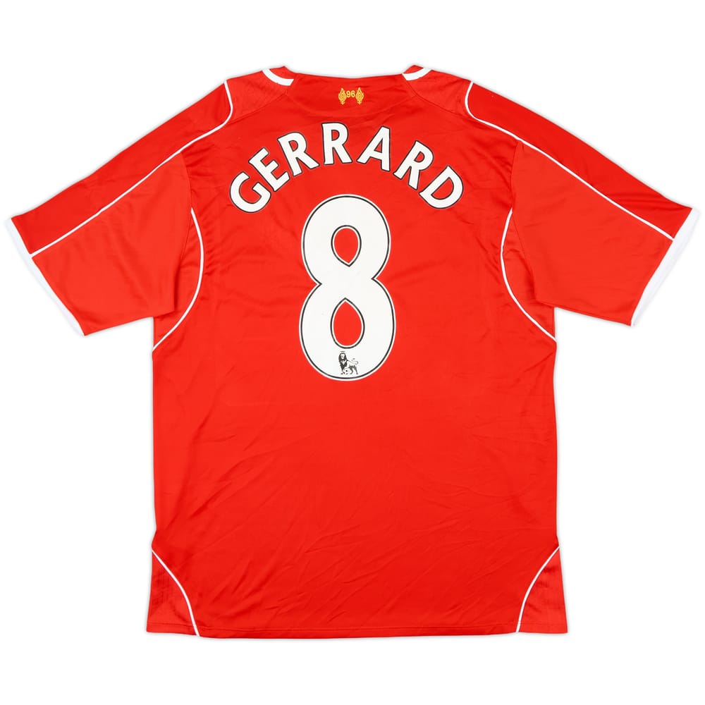 2014-15 Liverpool Home Shirt Gerrard #8 - 7/10 - (L)