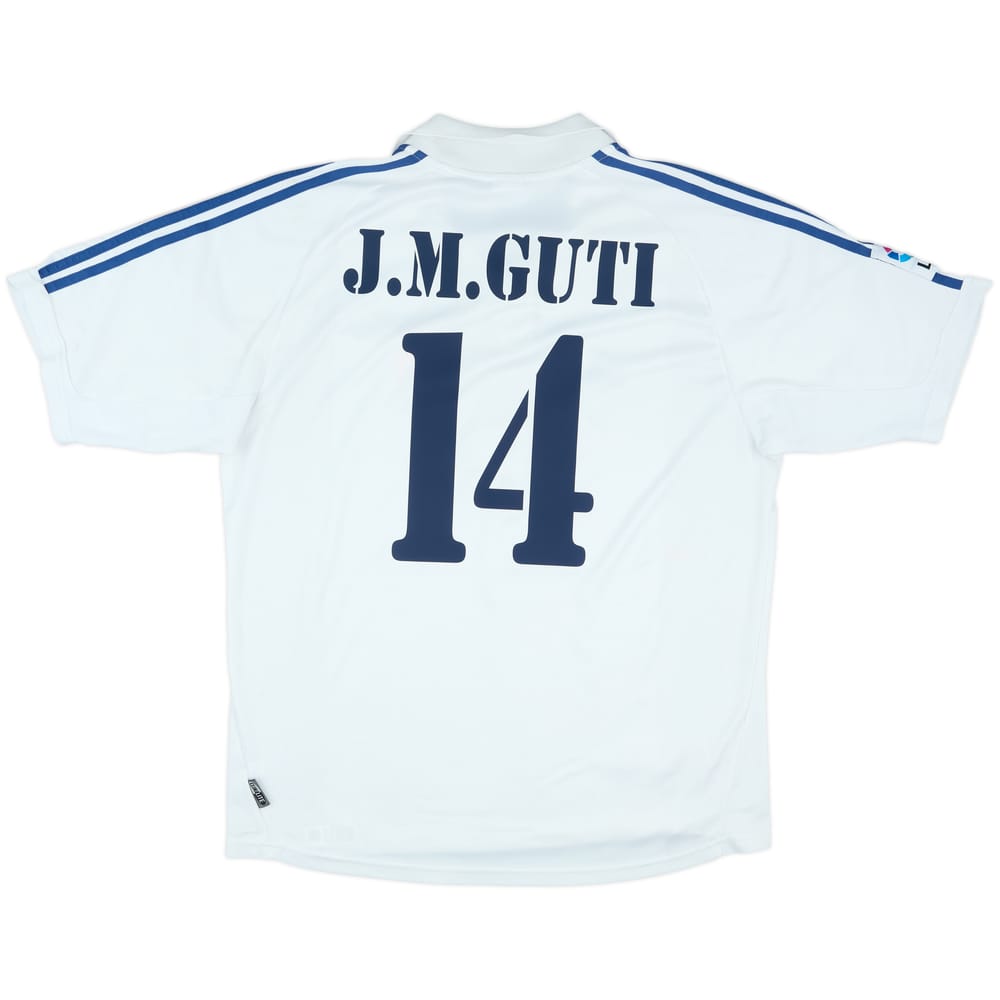 2001 Real Madrid Home Shirt J.M.Guti #14 - 8/10 - (XL)