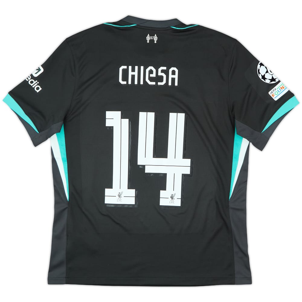 2024-25 Liverpool CL Away Shirt Chiesa #14 - 9/10 - (L)