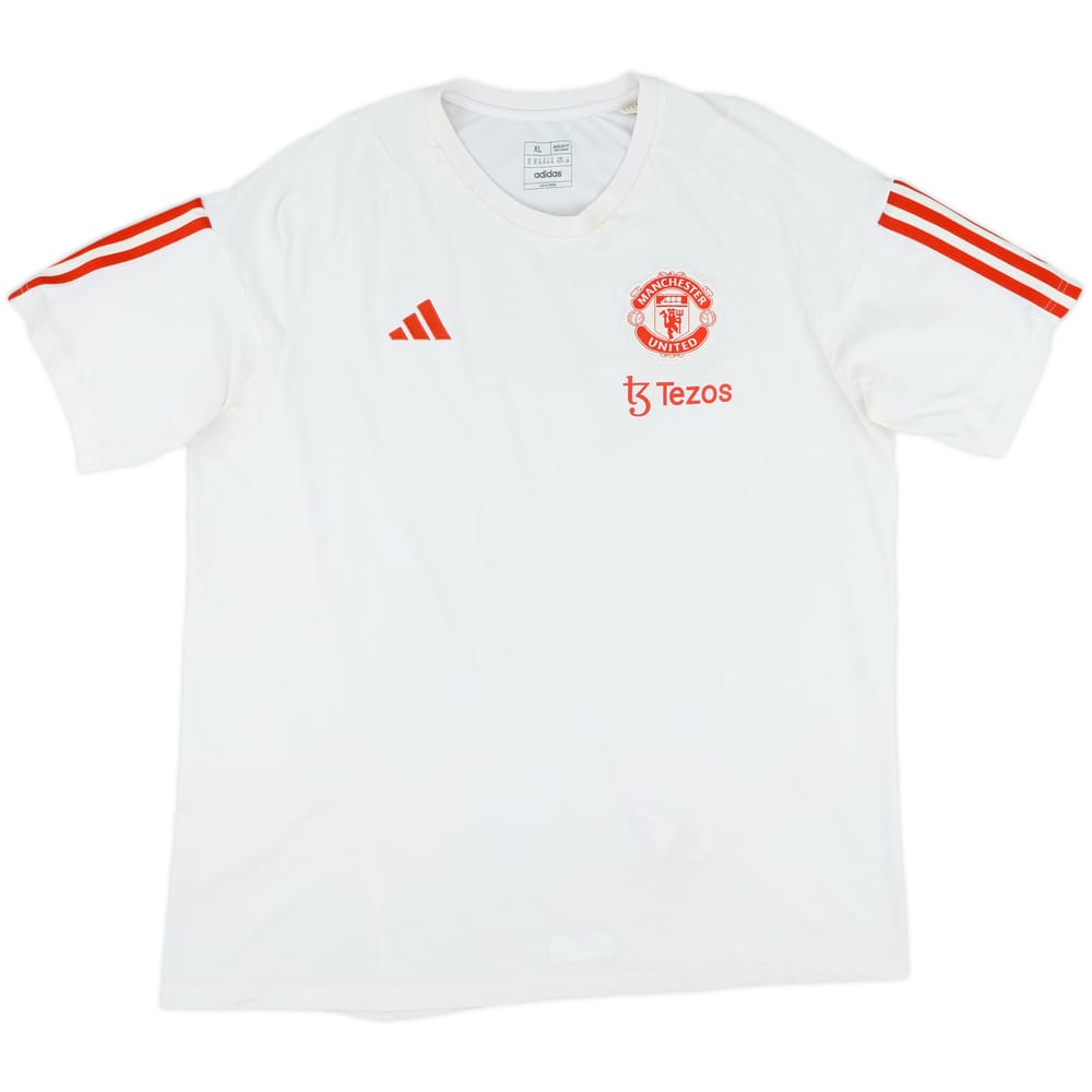 2023-24 Manchester United adidas Cotton Tee - 9/10 - (XL)
