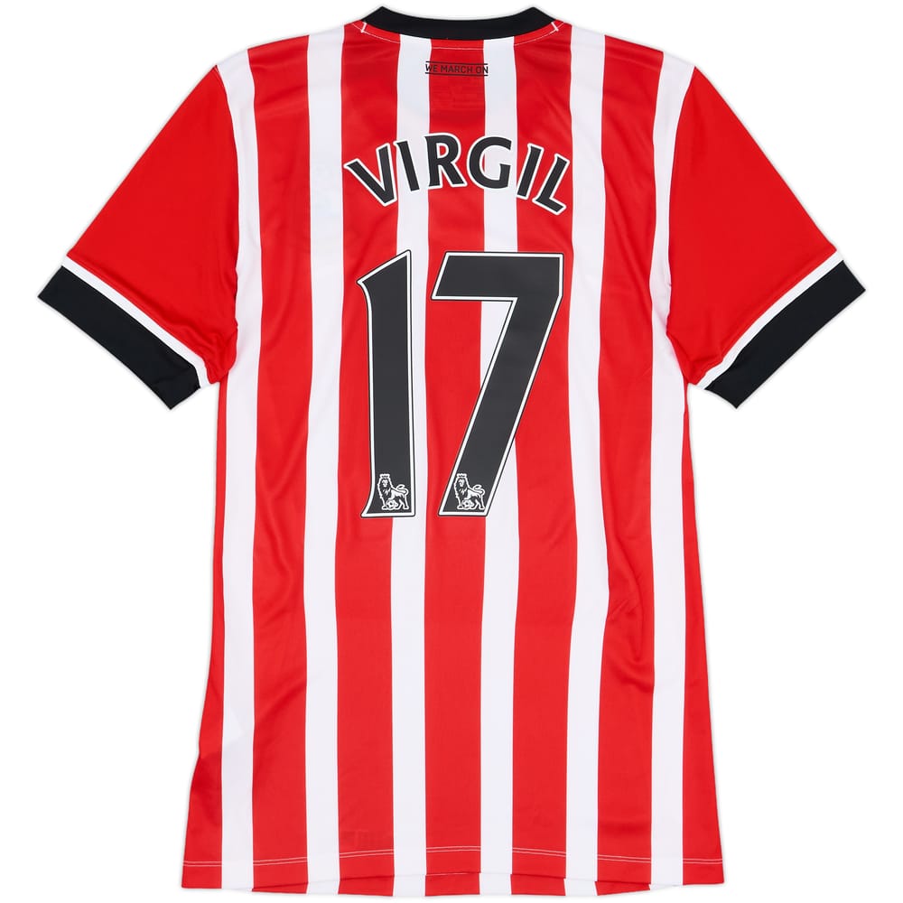2016-17 Southampton Home Shirt Virgil #17 - 10/10 - (S)