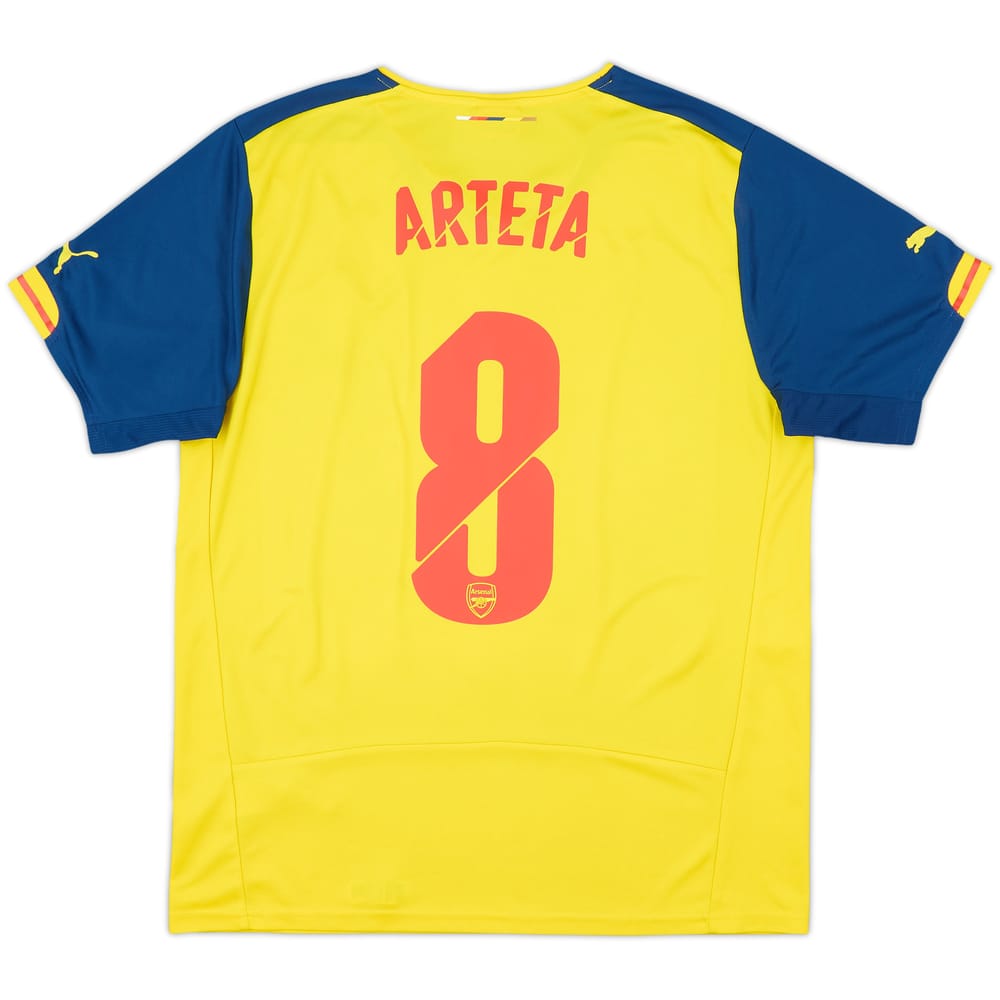 2014-15 Arsenal Away Shirt Arteta #8 - 6/10 - (L)
