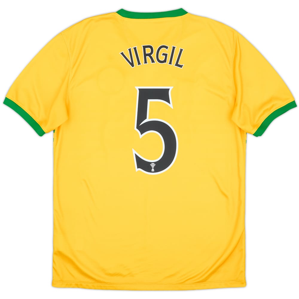 2013-14 Celtic Away Shirt Virgil #5 - 9/10 - (M)