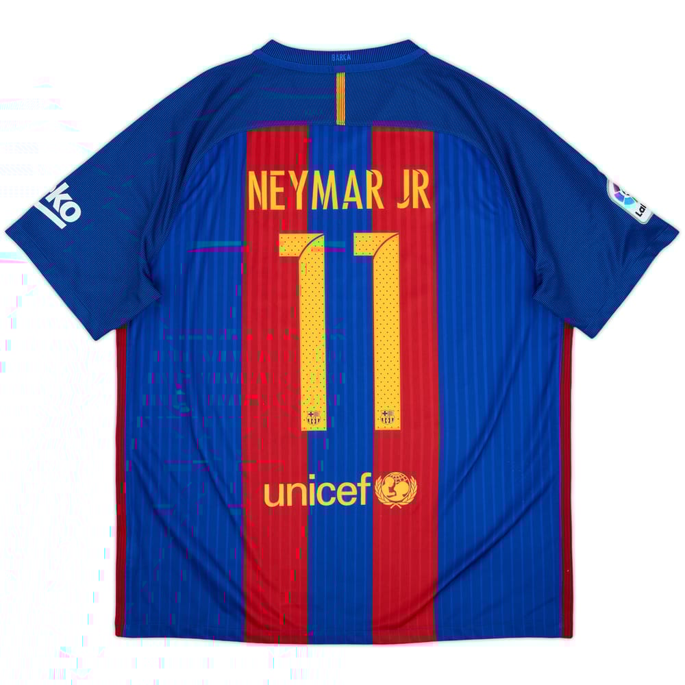 2016-17 Barcelona Home Shirt Neymar Jr #11 - 9/10 - (XL)