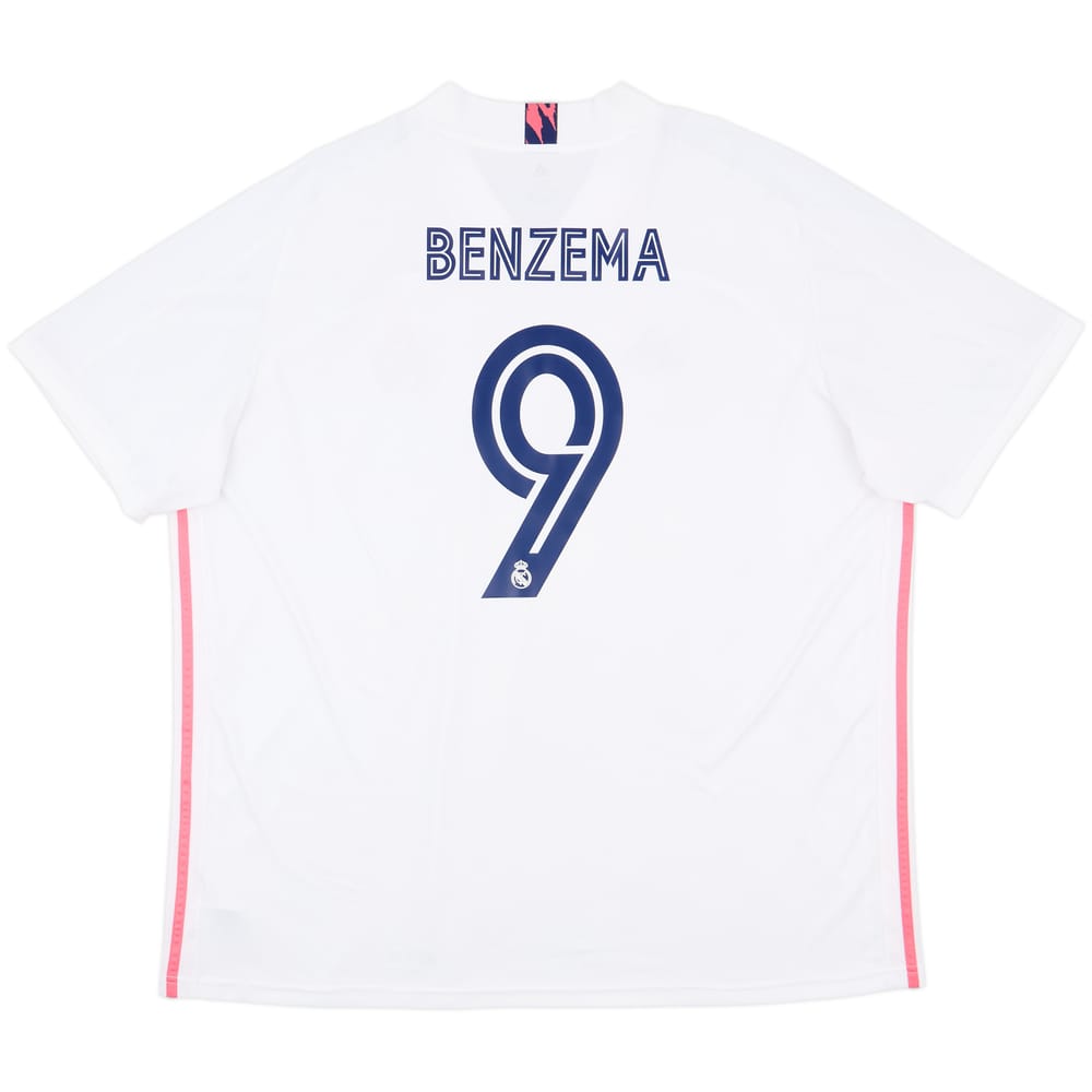 2020-21 Real Madrid Home Shirt Benzema #9 - 10/10 - (3XL)