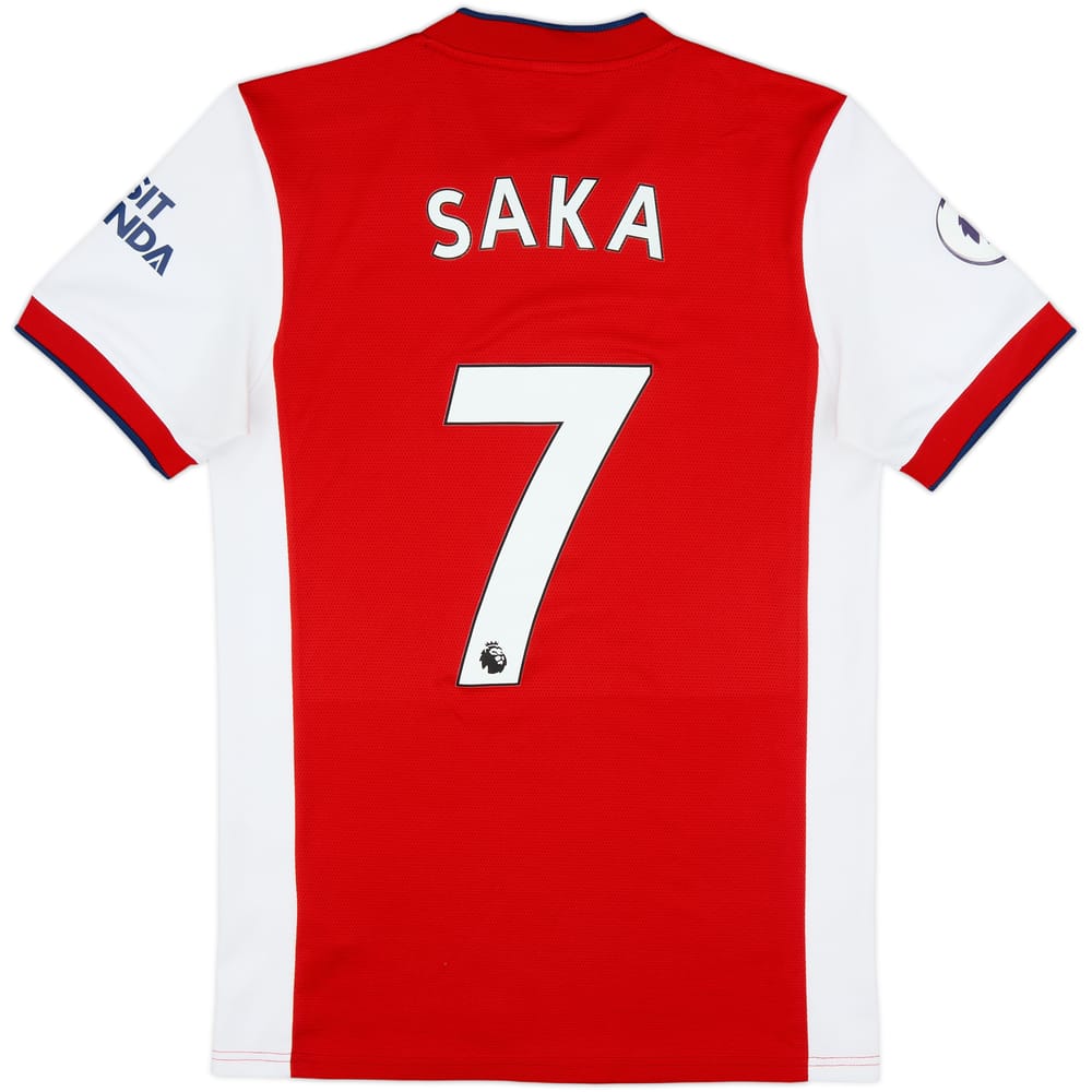 2021-22 Arsenal Home Shirt Saka #7 - 7/10 - (S)