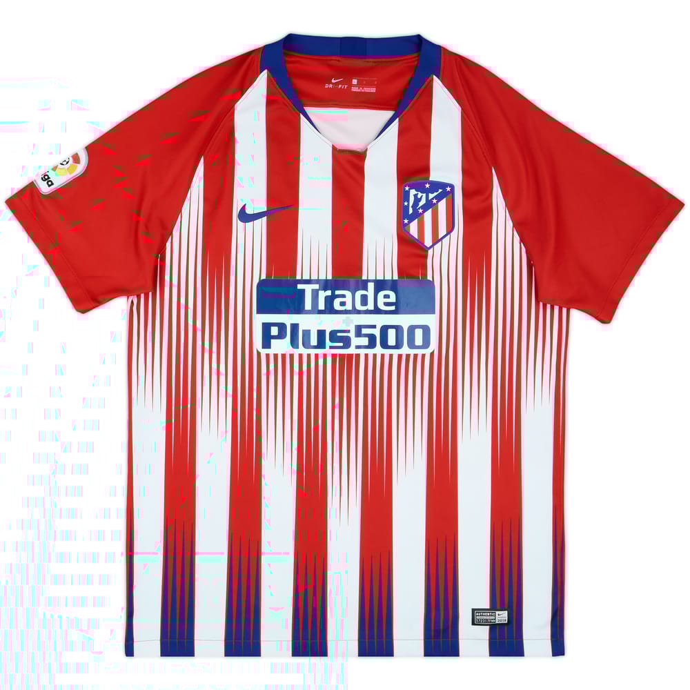 2018-19 Atletico Madrid Home Shirt - 8/10 - (L)