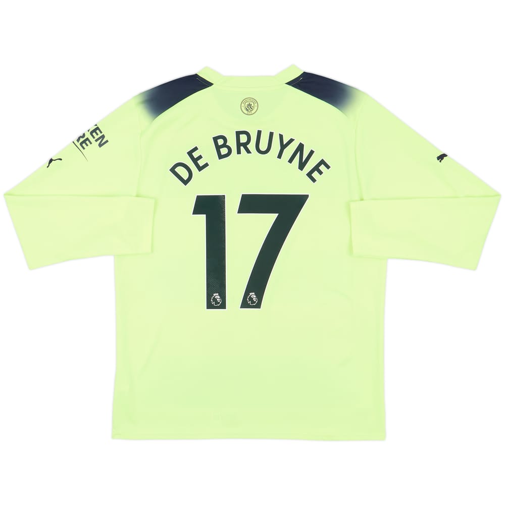 2022-23 Manchester City Third L/S Shirt De Bruyne #17 - 10/10 - (L)